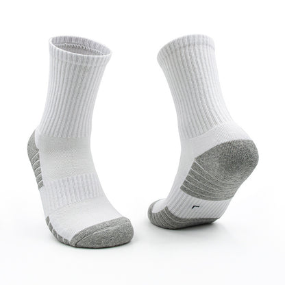 Men's Athletic Cushioned Crew Socks with Arch Compression for a Secure Fit (3-Pair)