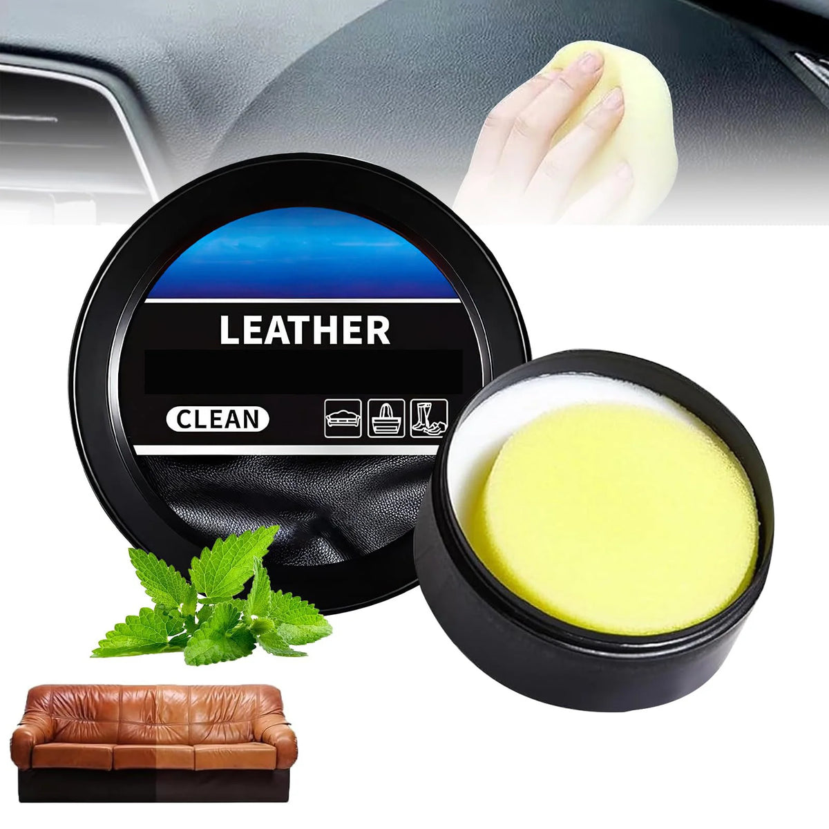 All-in-One Leather Cleaning & Conditioning Cream – Restore • Protect • Shine