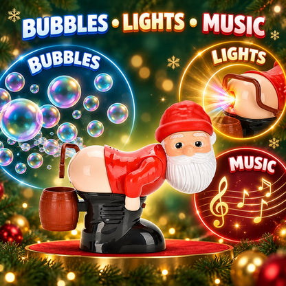 Farting Santa Bubble Machine💨 Funny Holiday Party Toy & Gift🎁