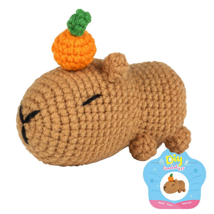 Capybara Crochet DIY Kit for Starters | Complete Supplies with Instruction Guide