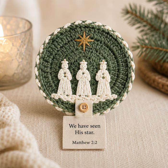 🧶Nativity Crochet Coaster DIY Kit