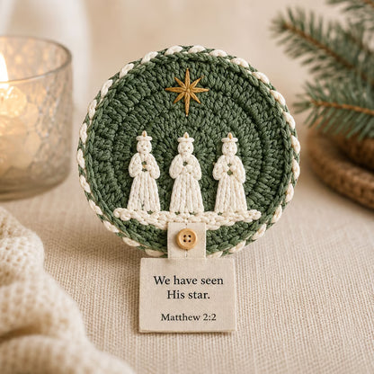 🧶Nativity Crochet Coaster DIY Kit