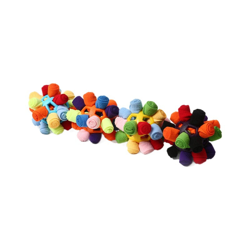 Interactive Rainbow Snuffle Ball Enrichment Toy for Dogs & Cats