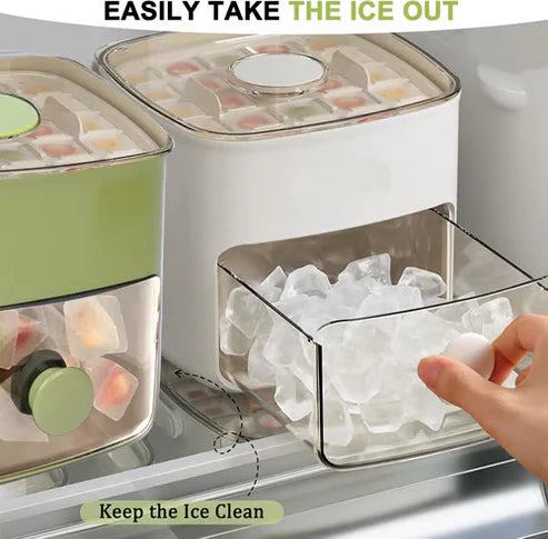 🧊🍧50% OFF Limited Time | Tray with Storage – 48 cubes at once, leak‑proof lid. Stackable, saves space. Includes ice scoop & tong. A summer essential. 🏖️✅