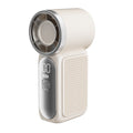 Portable Mini Handheld Turbo Fan with Digital Power Display, Rechargeable Powerful Cooling Fan for Outdoor Travel Campus