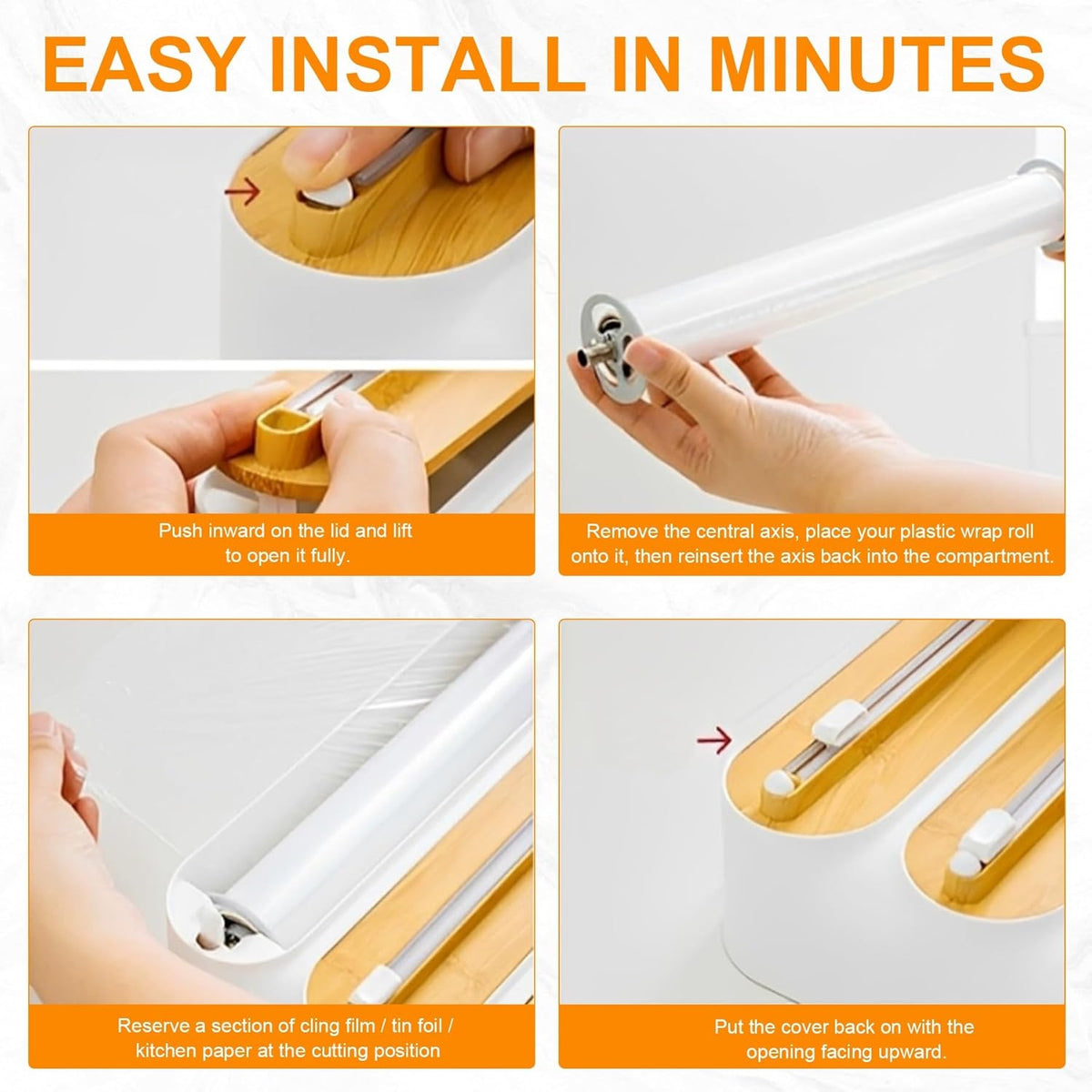 🎁🎁4-in-1 Magnetic Wrap Dispenser Elevate Your Kitchen Organization | 🔥👩‍🍳LIMITED TIME 50% OFF