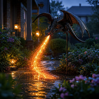 🔥🐲Solar Dragon Fire Garden Light