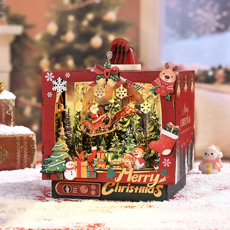 Christmas Triple Scene DIY Book Nook Kit