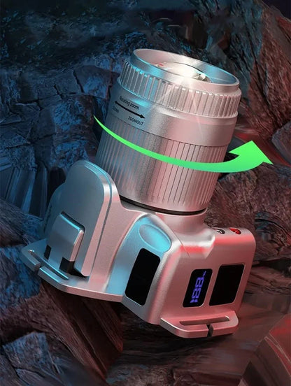 Zoomable LED Headlamp with 6 Modes & Motion Sensor