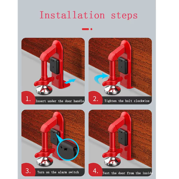 Stop Forced Entry — Portable Door Alarm