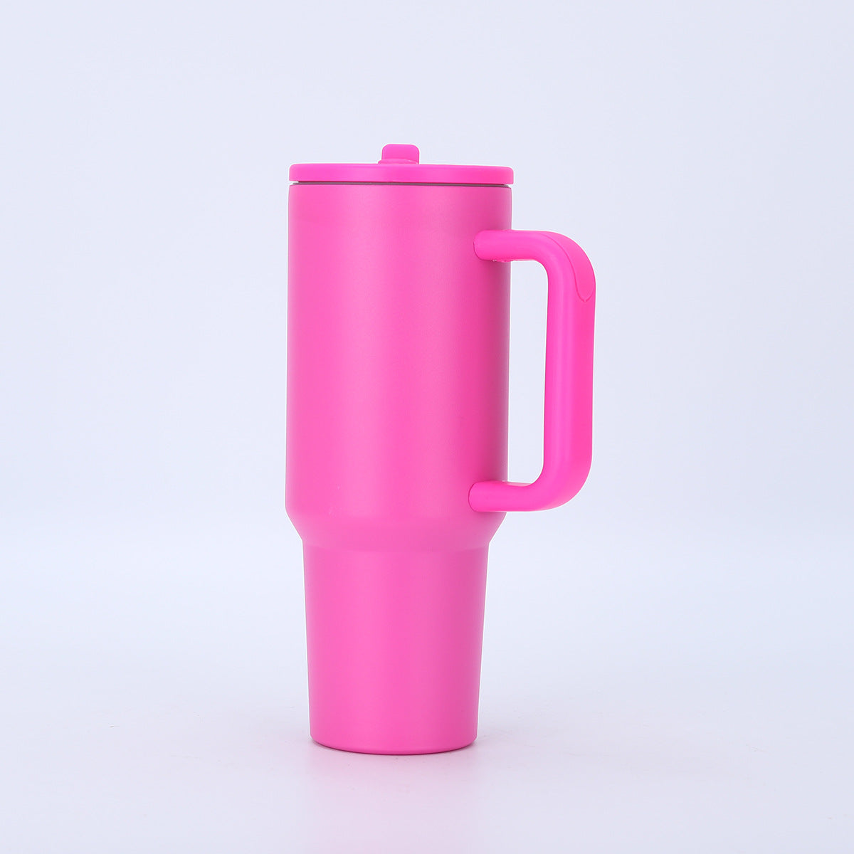 40oz Matte Insulated Tumbler with Handle & Flip Straw Lid, Leakproof Stainless Steel Water Bottle for Car Beach Travel