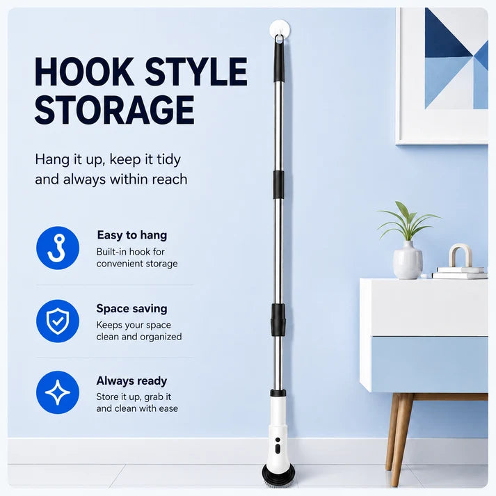 🧼9‑in‑1 Cordless Electric Spin Scrubber for Whole‑House Cleaning