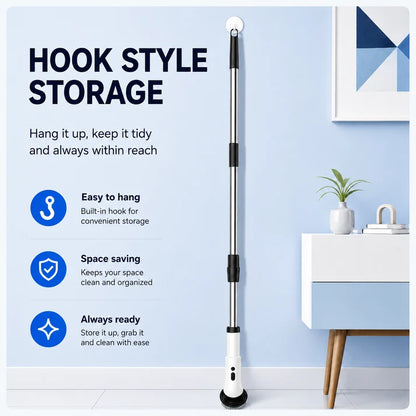 🧼9‑in‑1 Cordless Electric Spin Scrubber for Whole‑House Cleaning