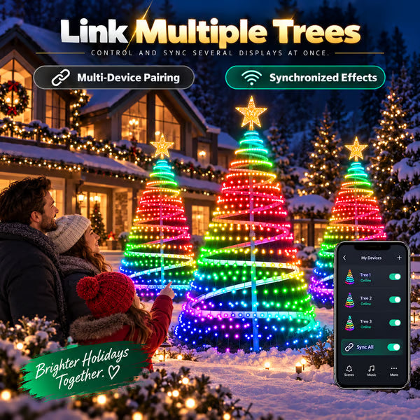 Music Sync Smart Tree Lights | Voice & App Control