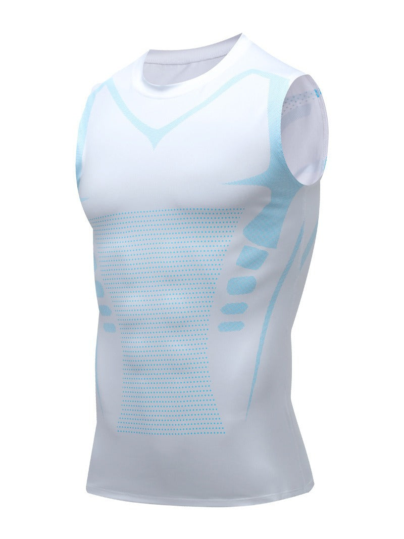 Men’s Ionic Fat Burning Compression Vest, Instant Slim Body Shaper Tank