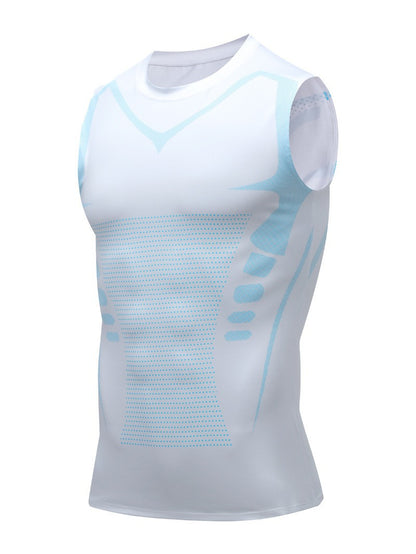 Men’s Ionic Fat Burning Compression Vest, Instant Slim Body Shaper Tank