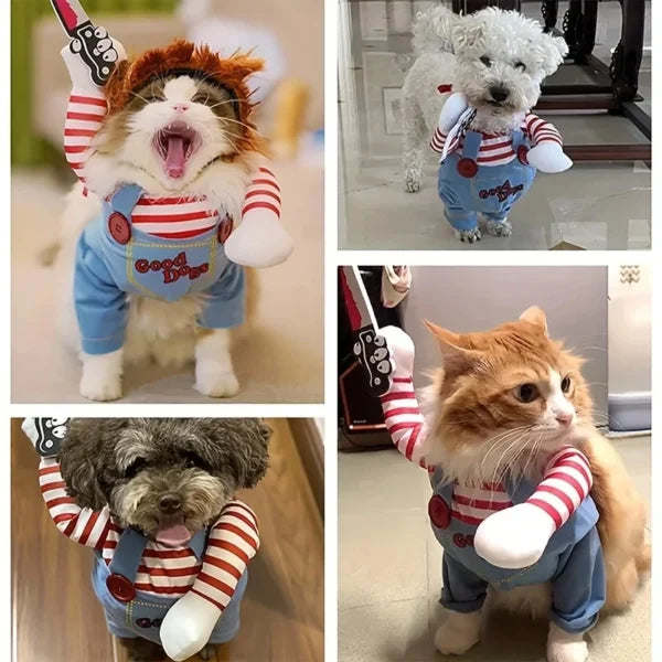 Spooky Doll Pet Cosplay Outfit