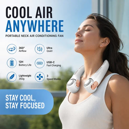🌬️360° Cooling Portable Neck Fan ✨50% OFF Now