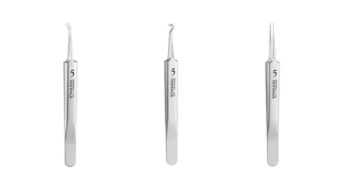 🎆2026 New Year Launch! Professional Salon Tweezers | Precision Slant & Pointed Tips for Brows & Lashes | LIMITED TIME: Get FREE 4Pcs Blackhead Needles Set | Must-Have for MUA & Home Makeup Kits ✨