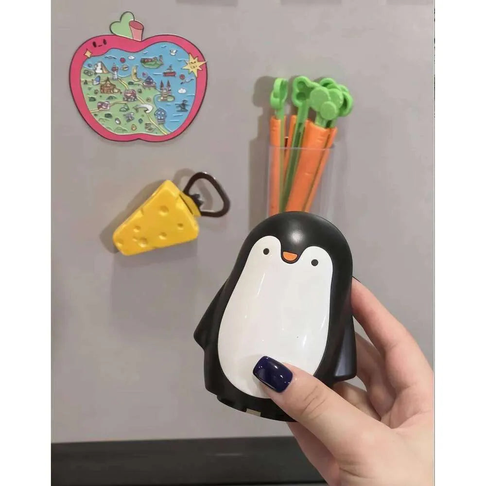 Cute Penguin Automatic Beer Bottle Opener | Effortless One‑Touch Cap Opener for Home Bar
