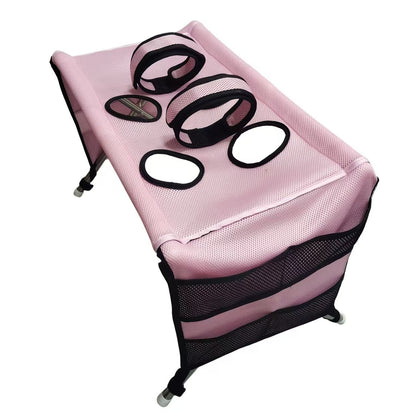 🐱🐶2-in-1 Foldable Pet Grooming Hammock & Stand🛋️