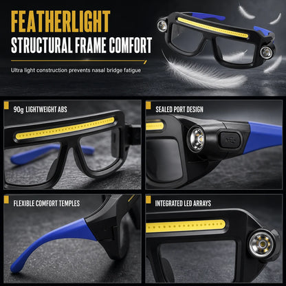 💡 LIMITED-TIME 50% OFF! 👓 USB Rechargeable Clip-On Glasses Light | 5 Brightness Modes, Hands-Free ✨