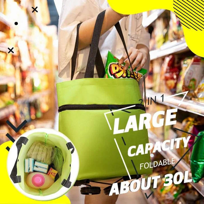 🔥HOT SALE 50% OFF🔥Foldable 2-in-1 Shopping Bag