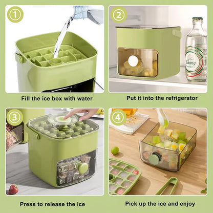 🧊🍧50% OFF Limited Time | Tray with Storage – 48 cubes at once, leak‑proof lid. Stackable, saves space. Includes ice scoop & tong. A summer essential. 🏖️✅
