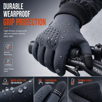 Winter Waterproof Cycling Gloves for Men and Women
