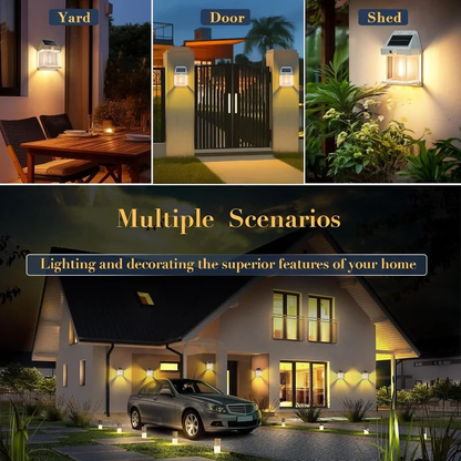 💡Zero Electricity Cost Solar Wall Light, Motion Activated Garden Decor Lamp