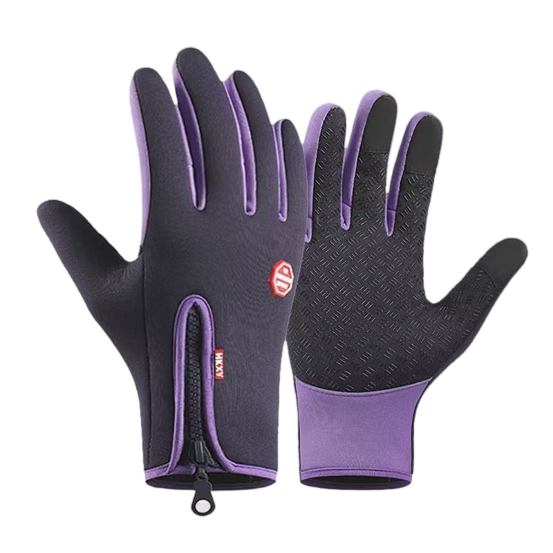 Outdoor Heated Gloves Windproof and Waterproof with Plus Velvet