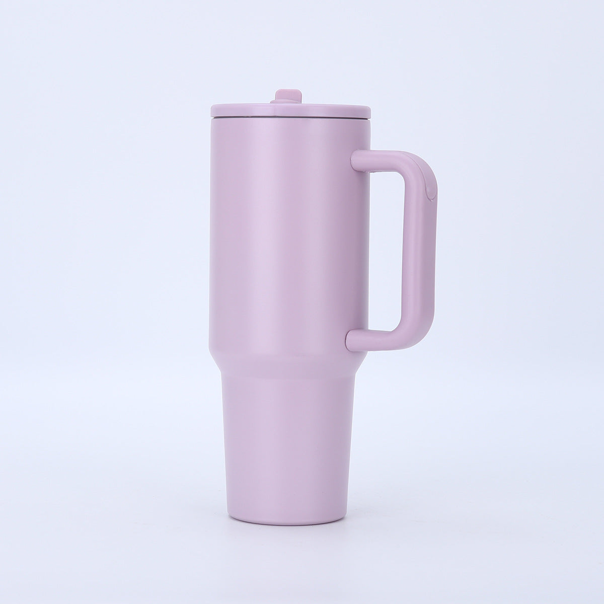 40oz Matte Insulated Tumbler with Handle & Flip Straw Lid, Leakproof Stainless Steel Water Bottle for Car Beach Travel