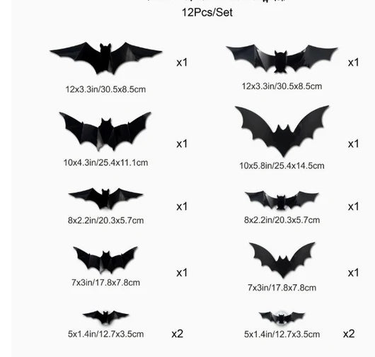 Spooky Glow 3D Bat Lights
