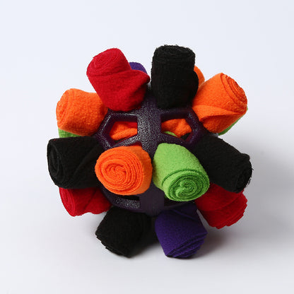 Interactive Rainbow Snuffle Ball Enrichment Toy for Dogs & Cats