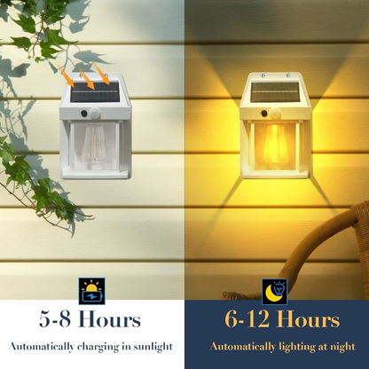 💡Zero Electricity Cost Solar Wall Light, Motion Activated Garden Decor Lamp