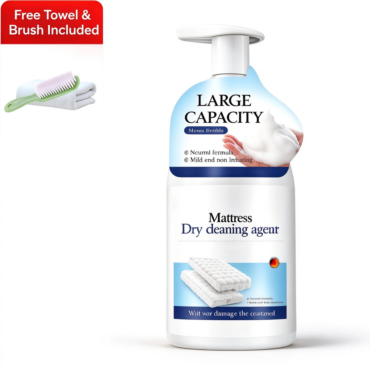 🔥 BUY 1 GET 1 FREE! Powerful Mattress Yellow Stain Cleaner | Comes With Towel & Brush