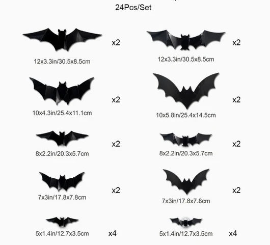 Spooky Glow 3D Bat Lights