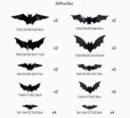 Spooky Glow 3D Bat Lights