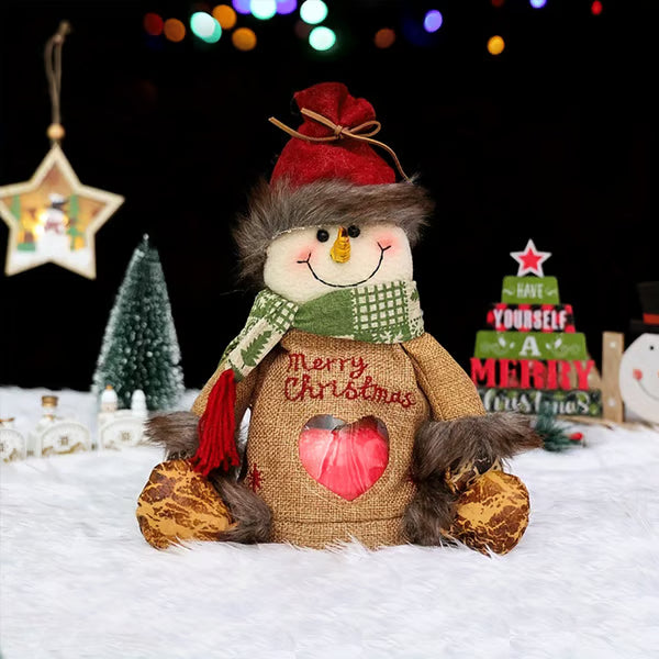 🔥50% OFF LIMITED TIME｜Christmas Plush Gift Bag, 3-Piece Bundle Get Extra Discount, Santa/Reindeer/Snowman Xmas Candy & Apple Gift Sack