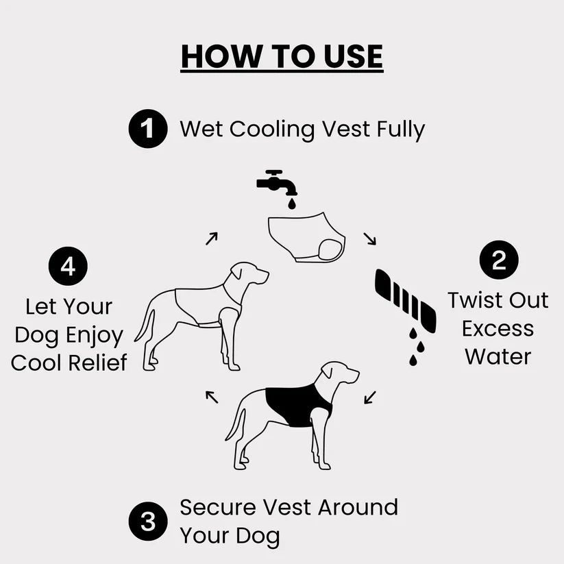 Evaporative Pet Cooling Vest | 3-Layer Cool Fabric Reflective Safety Dog Summer Jacket