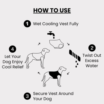 Evaporative Pet Cooling Vest | 3-Layer Cool Fabric Reflective Safety Dog Summer Jacket