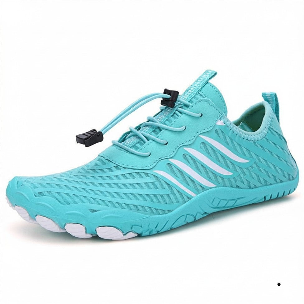 Wear Resistant Quick Dry Aqua Barefoot Shoes, Powerful Traction on Wet Rock, Mud & Beach