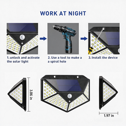 💥GET 50% OFF💥INSTANTLY LIGHT-UP YOUR OUTDOOR SPACE WITH MOTION-ACTIVATED SOLAR LIGHTS
