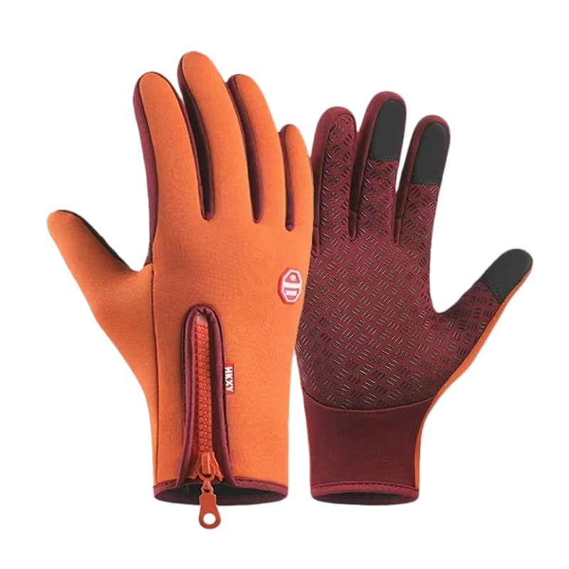 Outdoor Heated Gloves Windproof and Waterproof with Plus Velvet