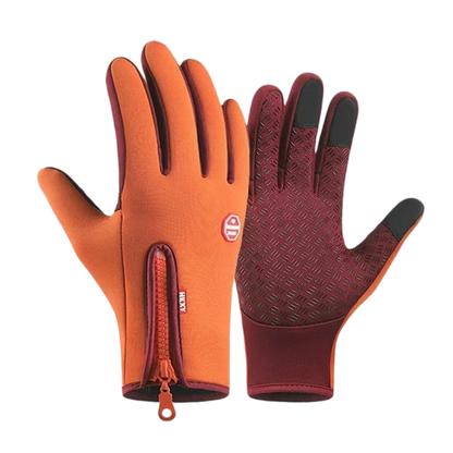 Outdoor Heated Gloves Windproof and Waterproof with Plus Velvet