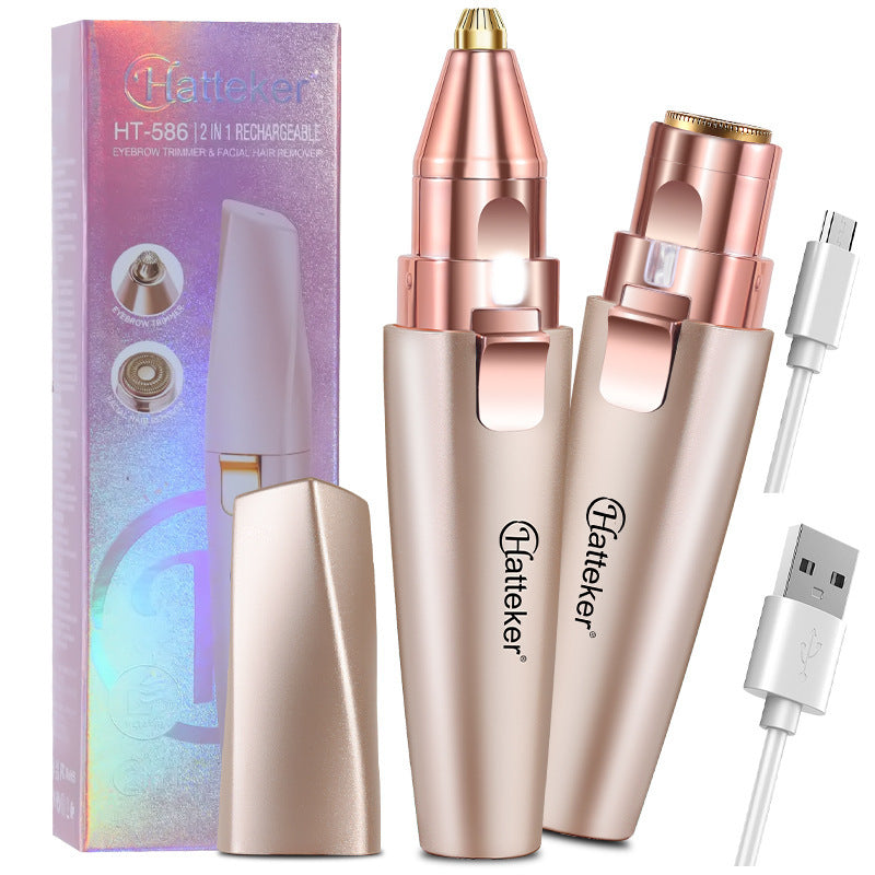 2-in-1 Facial Trimmer & Brow Shaper